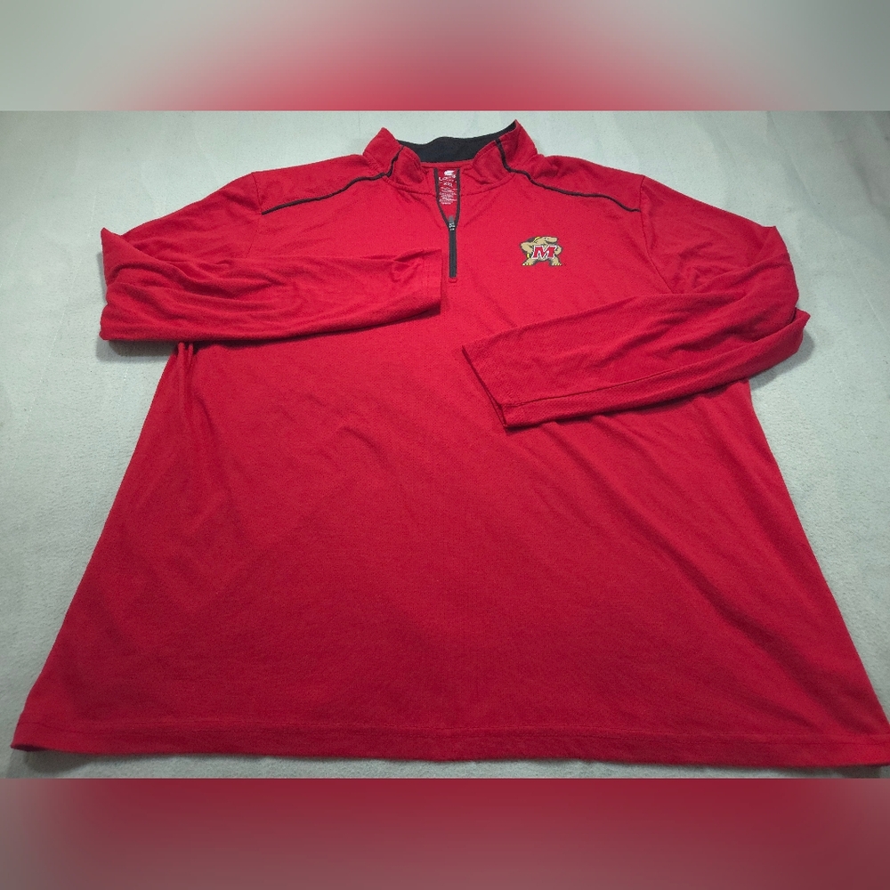 Maryland Terrapins Sweatshirt Double Extra Large College Pullover Colosseum Mens